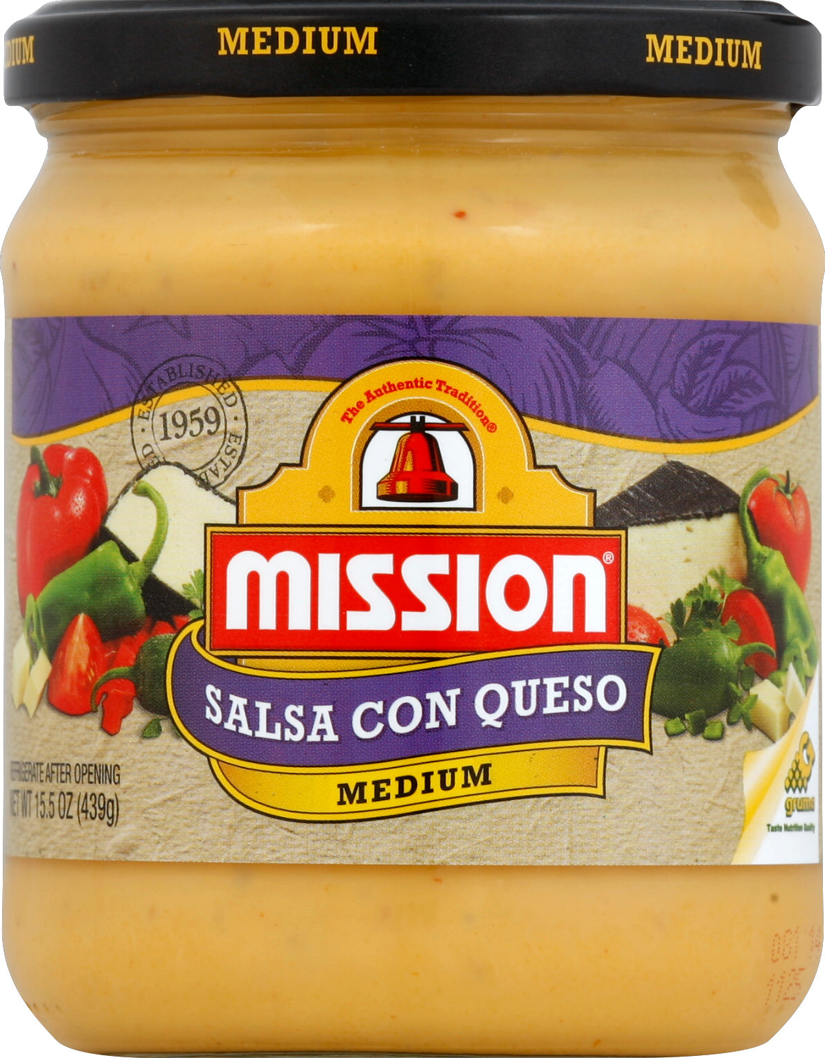 Mission Salsa Con Queso 15.5 oz