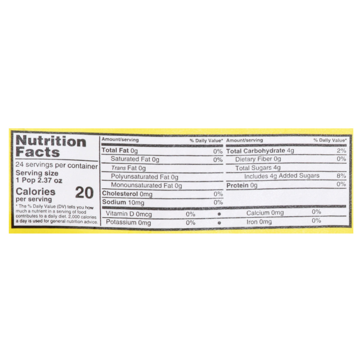 Bolis Assorted Fruit Flavors Icesticks 24 ea