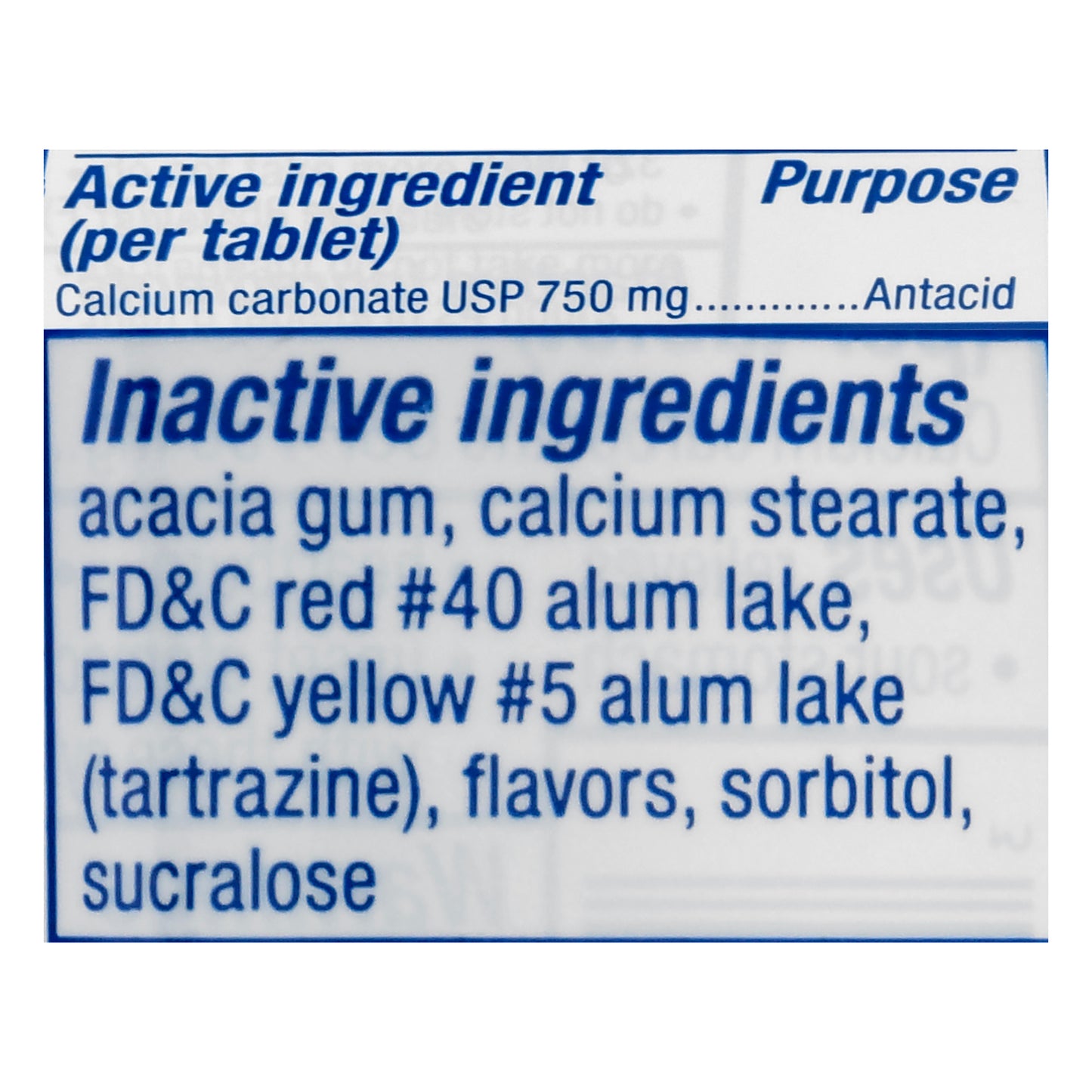 Tums Chewable Tablets Sugar-Free Extra Strength 750 Melon Berry Antacid 80 ea
