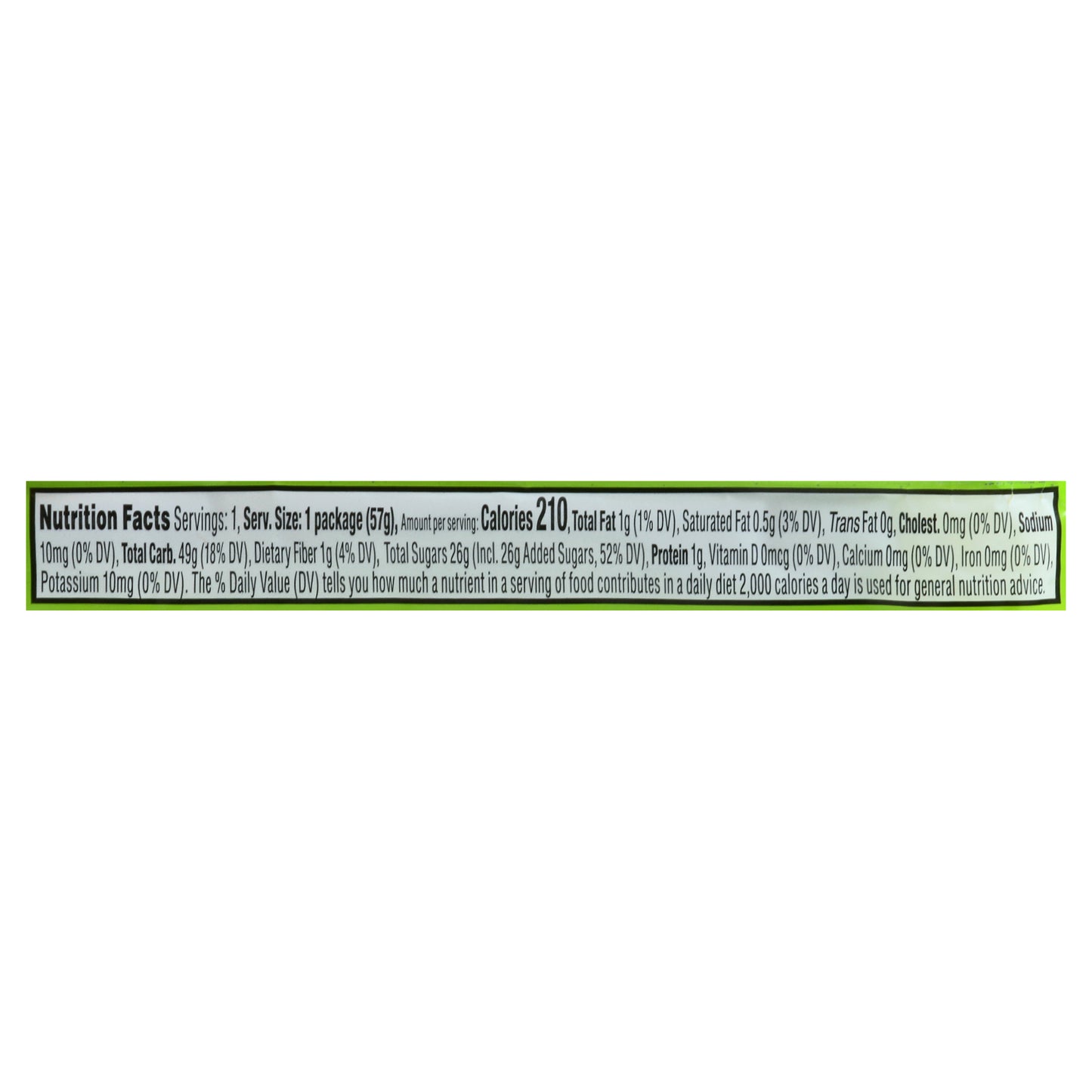 Sour Punch Apple Straws Candy 2 oz
