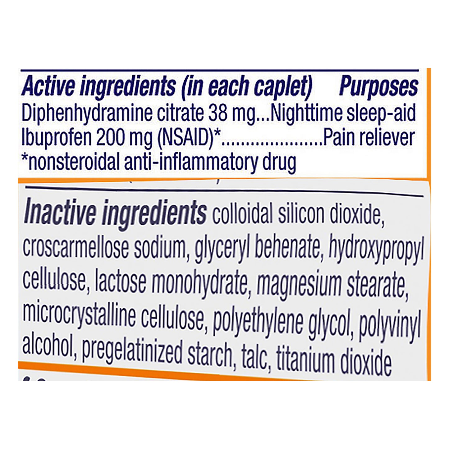 Motrin PM Coated Caplets 200 mg Pain Reliever (NSAID)/Nighttime Sleep-Aid 20 ea