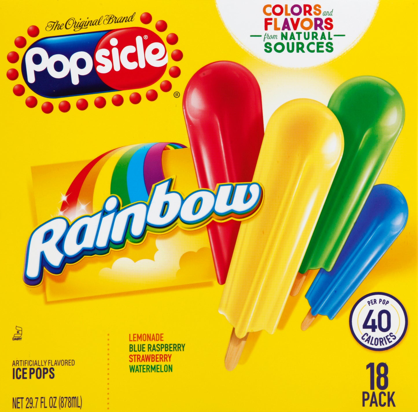Popsicle Ice Pops 18 ea