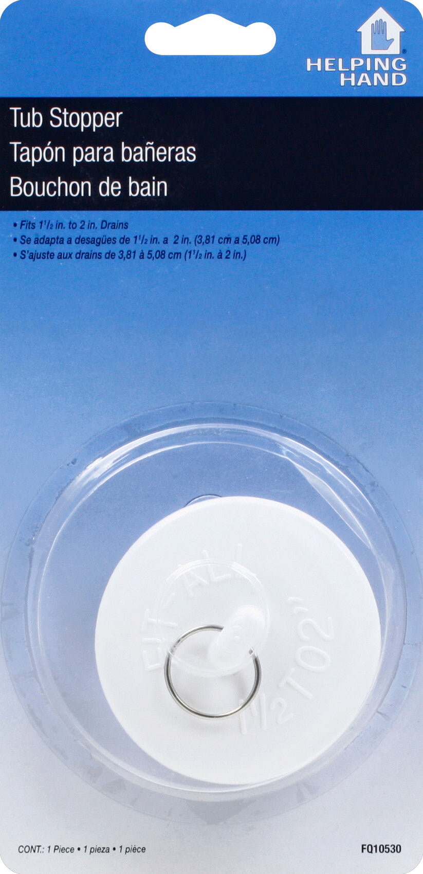 Helping Hand Tub Stopper 1 ea