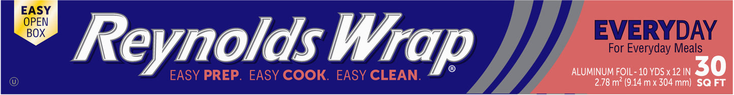 Reynolds Wrap Everyday Strength Aluminum Foil, 30 Square Feet