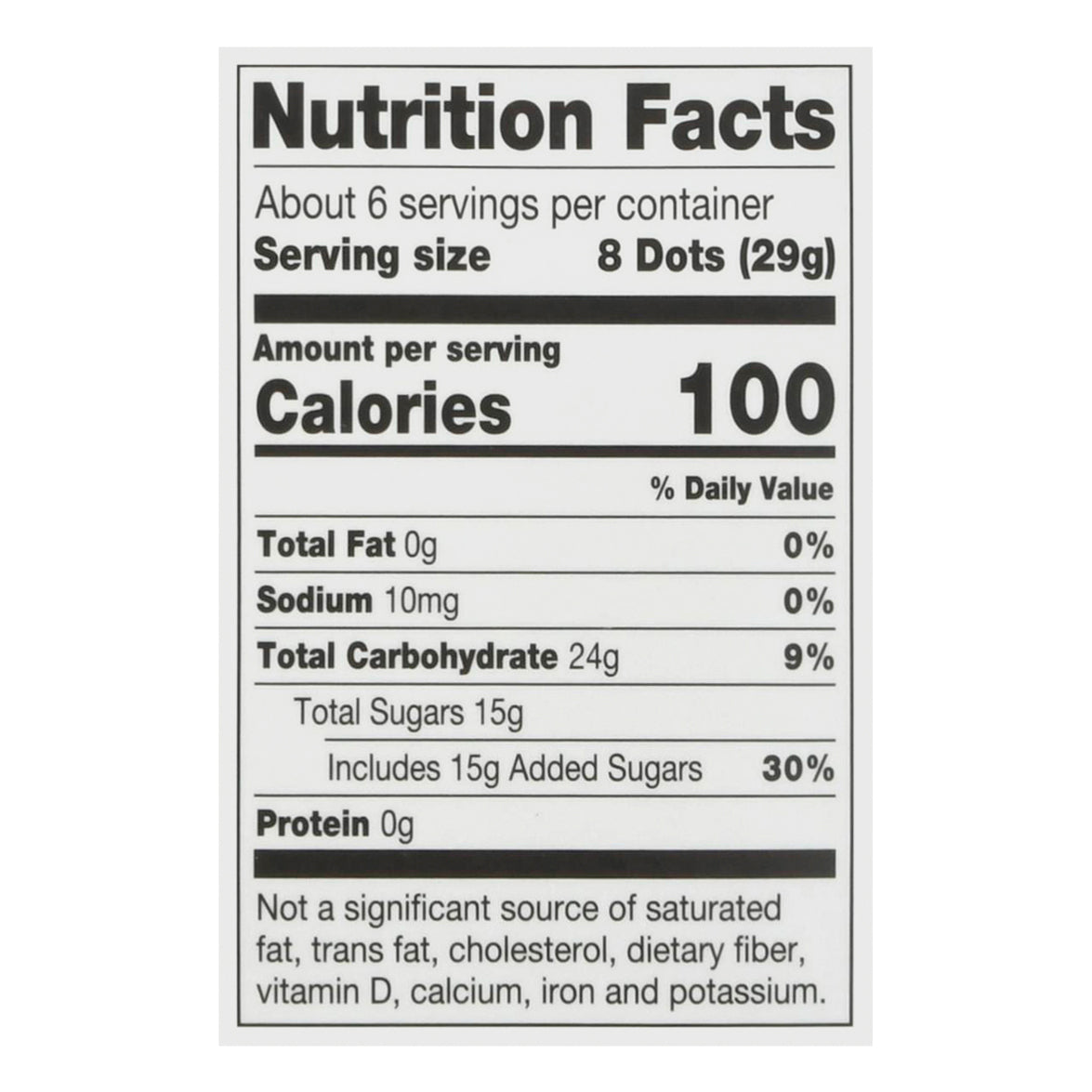 Dots Assorted Fruit Flavored Gumdrops 6.5 oz