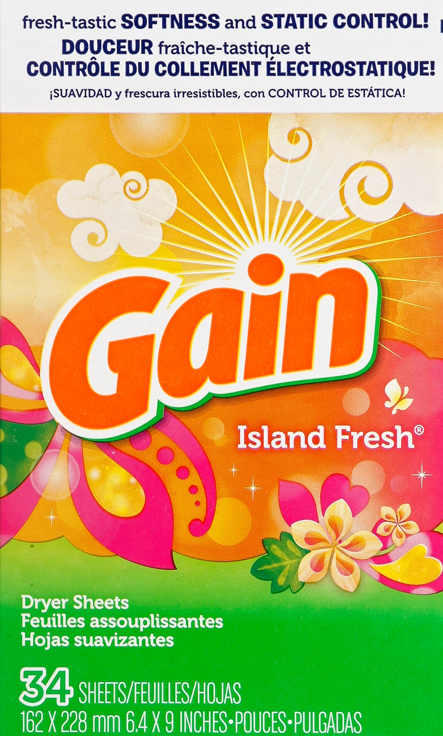 Gain Dryer Sheets 34 ea