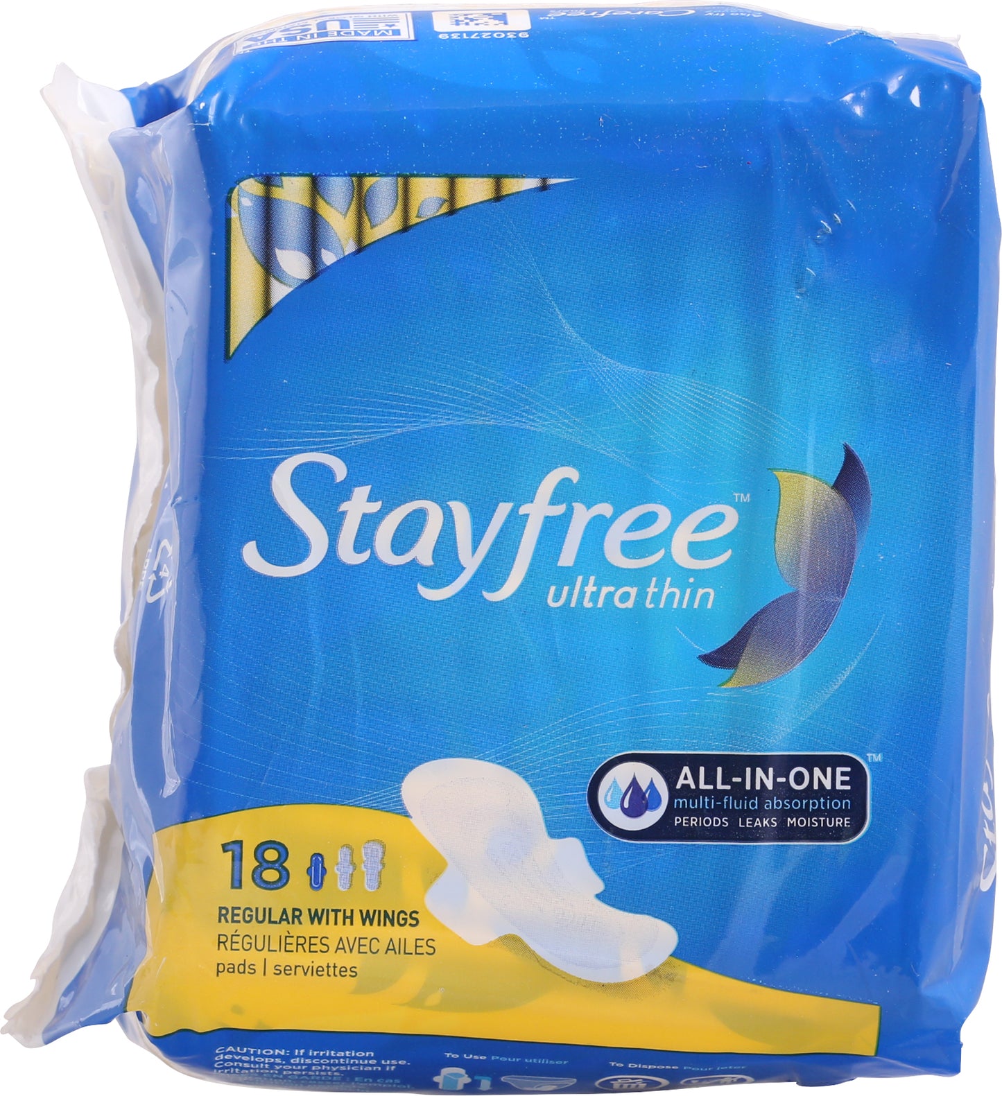 Stayfree Regular Ultra Thin Pads with Wings 18 ea