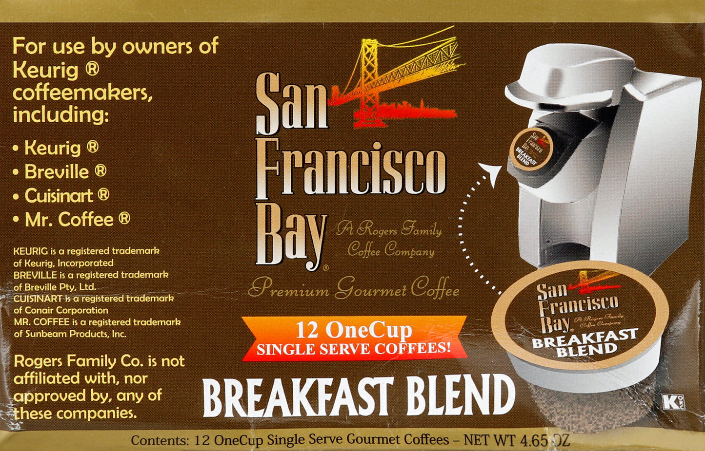 San Francisco Bay Coffee 12 ea