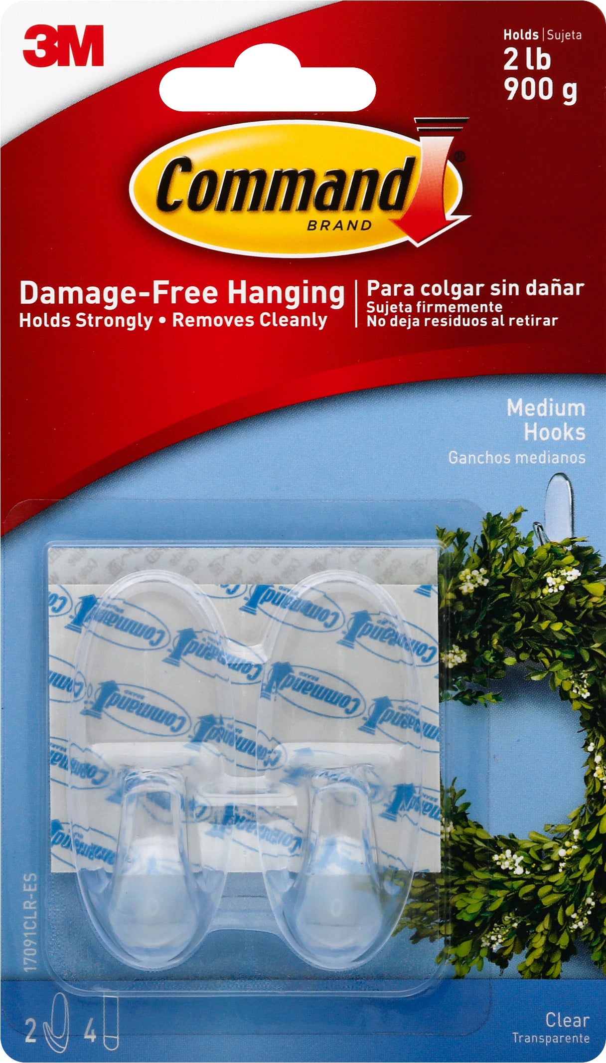 Command Medium Clear Hooks 1 ea