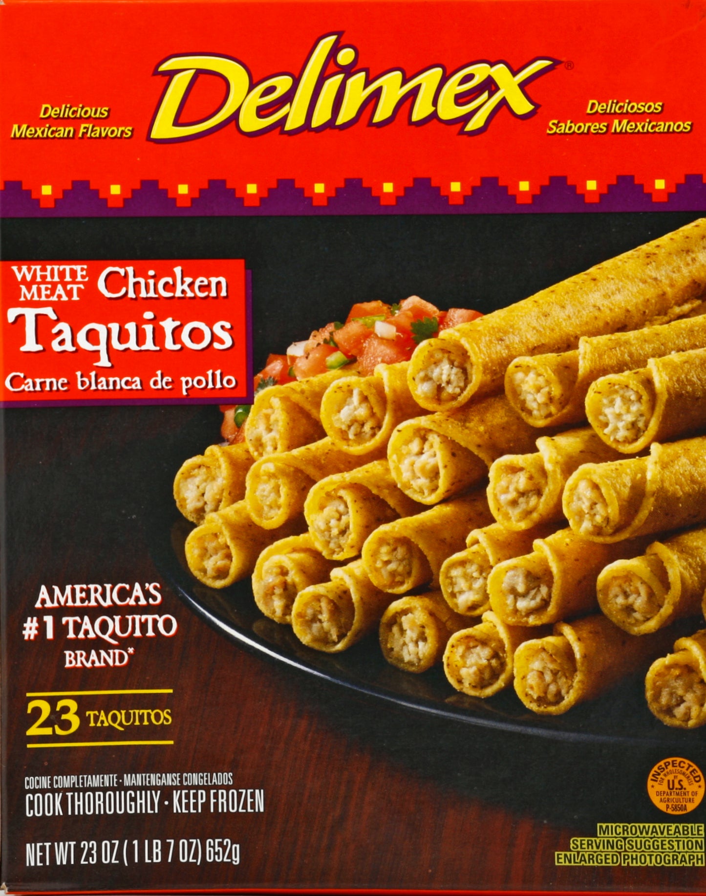 Delimex Taquitos 23 ea