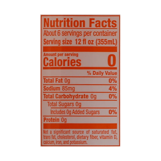Sunkist Zero Sugar Orange Soda 2.1 qt