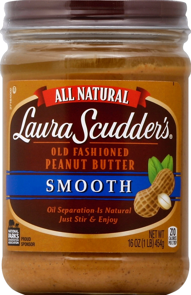Laura Scudders Old Fashioned Peanut Butter 16 oz