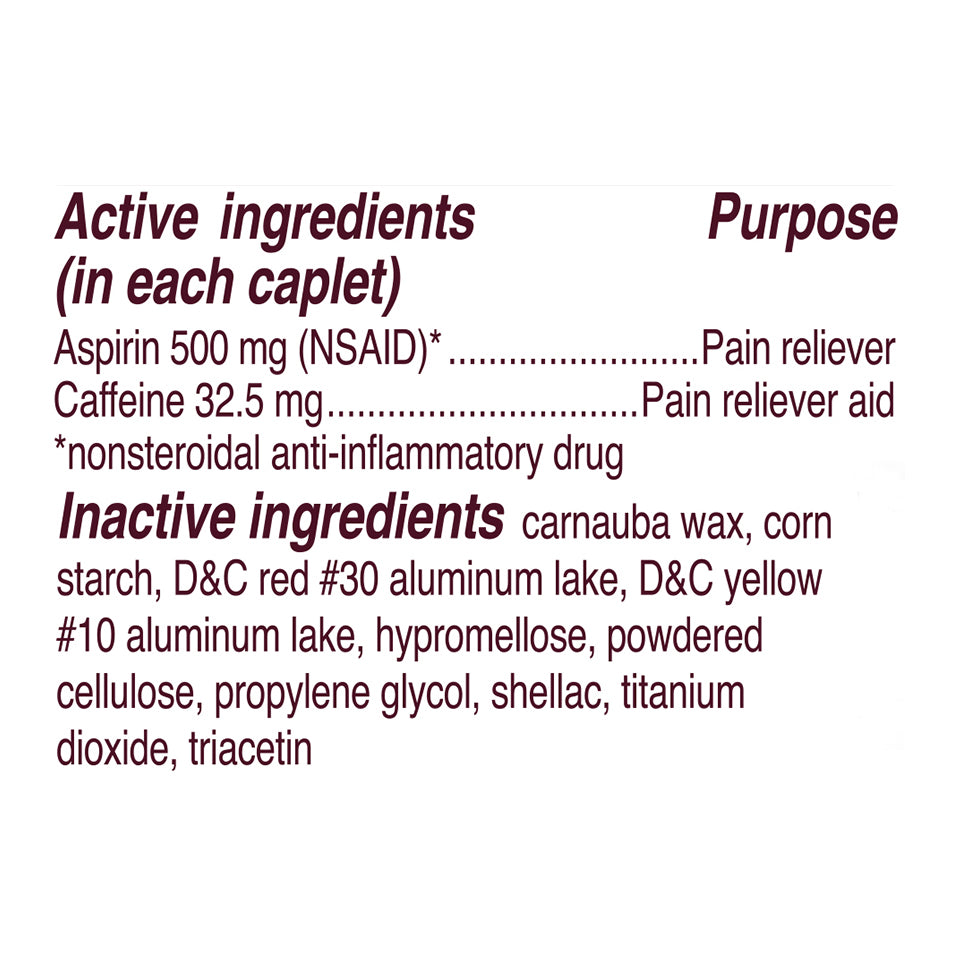 Bayer Coated Caplets 500 mg Extra Strength Aspirin 24 ea Box