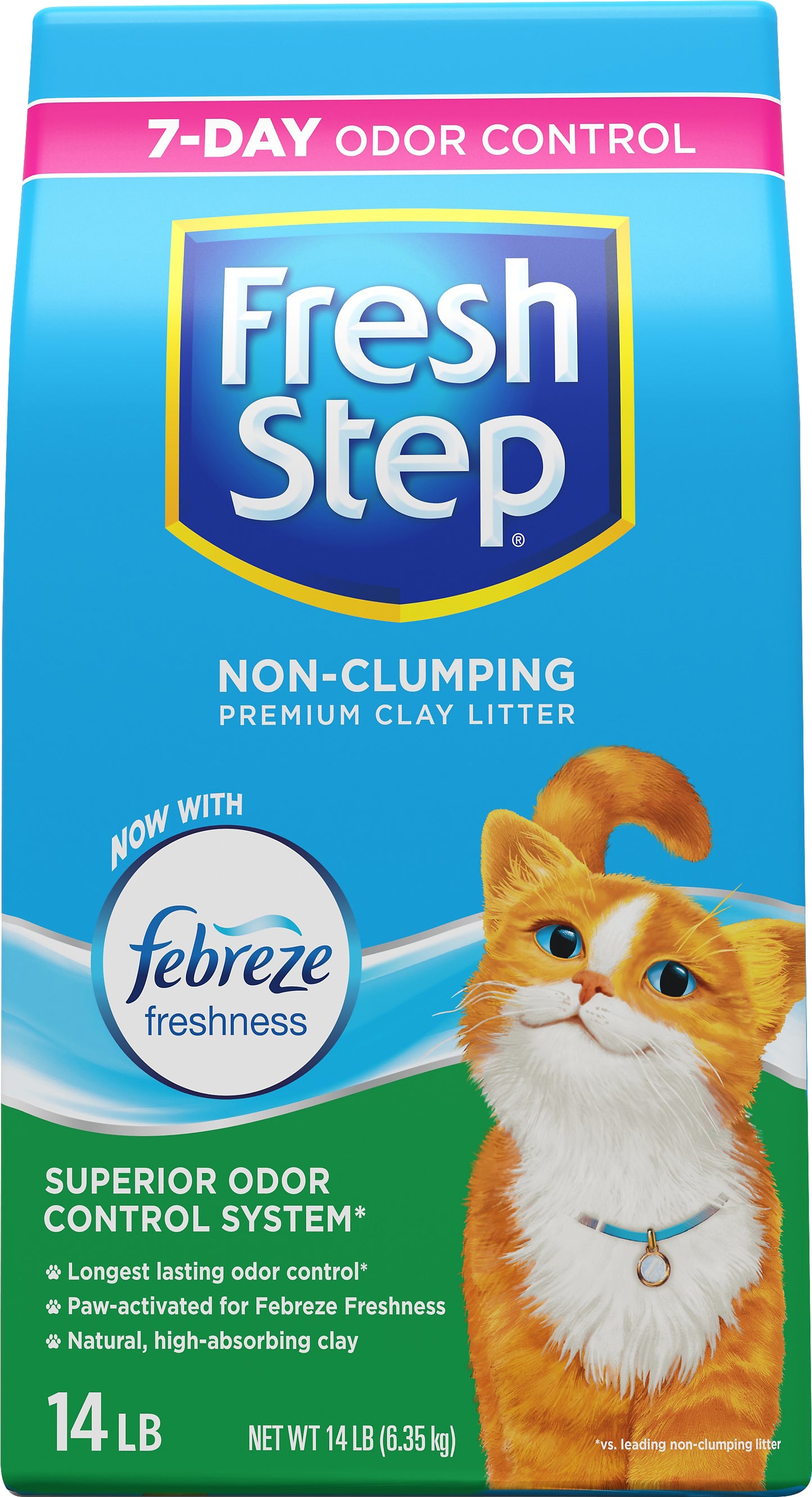 Fresh Step Non-Clumping Premium Clay Litter 14 lb