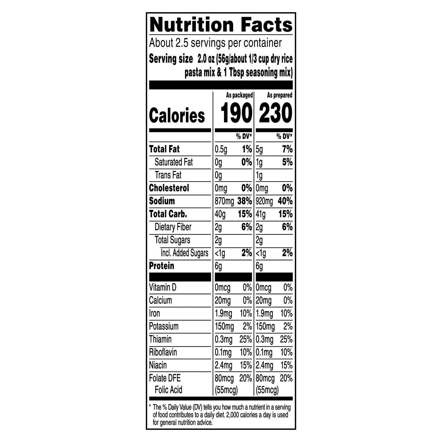 Rice a Roni Chicken & Broccoli Flavor Rice 4.9 oz Box
