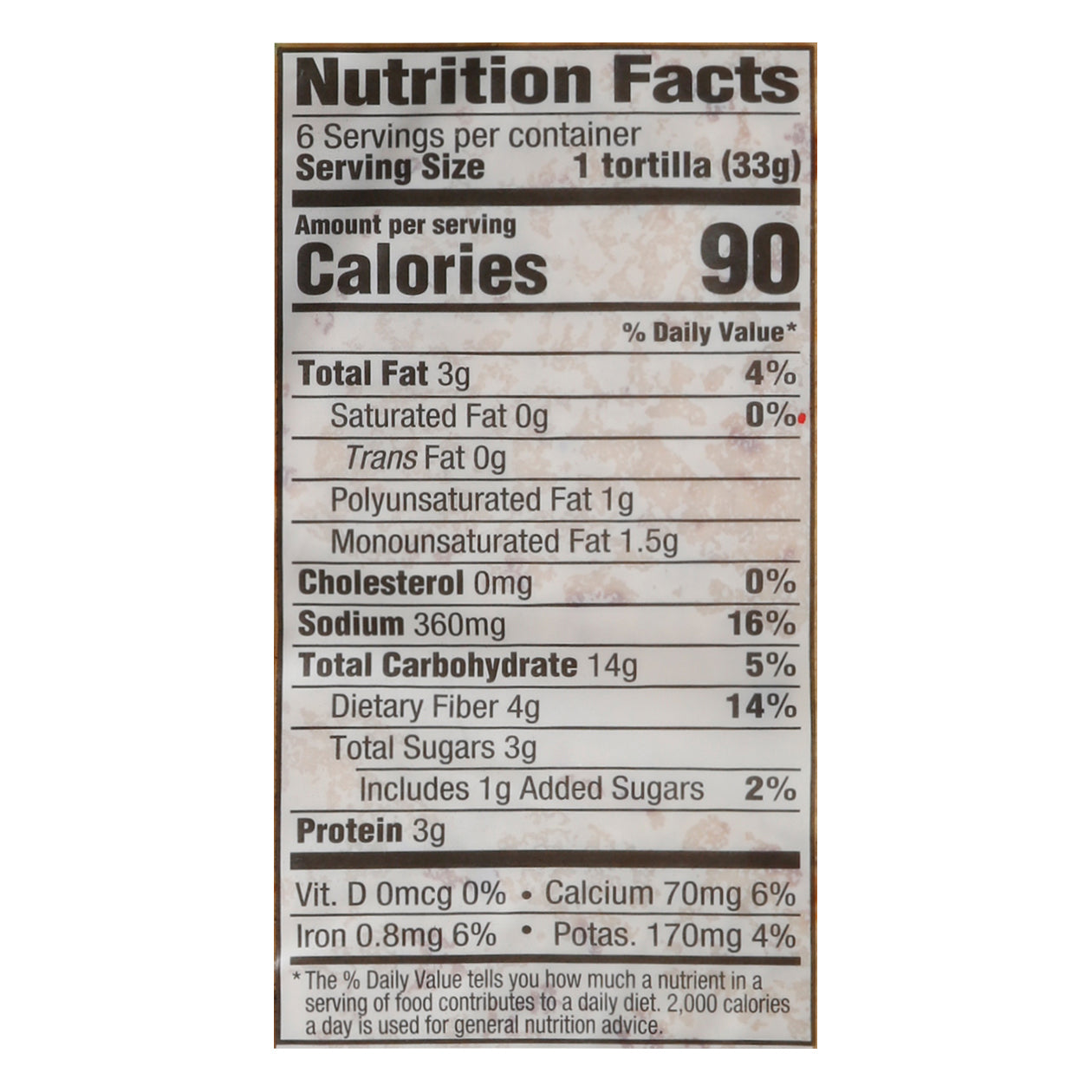 Mission Cauliflower Original Tortilla Wraps 6 ea Bag