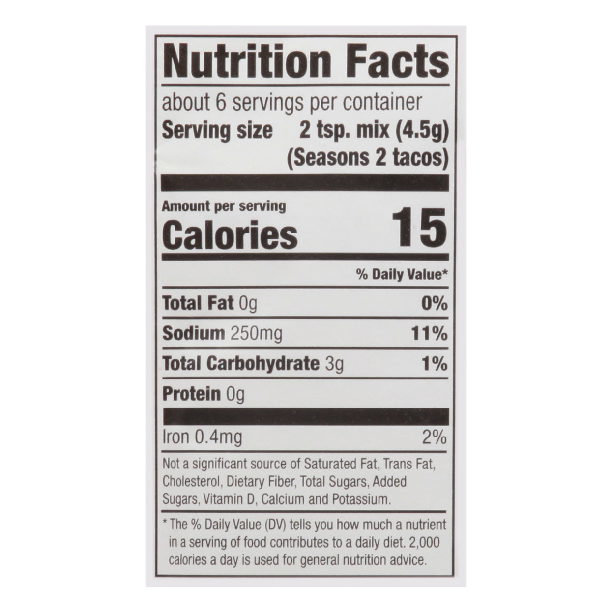 McCormick Taco Seasoning Mix 1 oz Bag