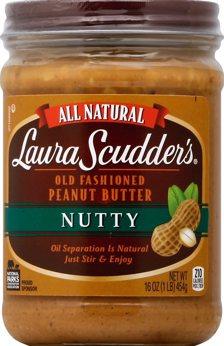 Laura Scudders Old Fashioned Peanut Butter 16 oz