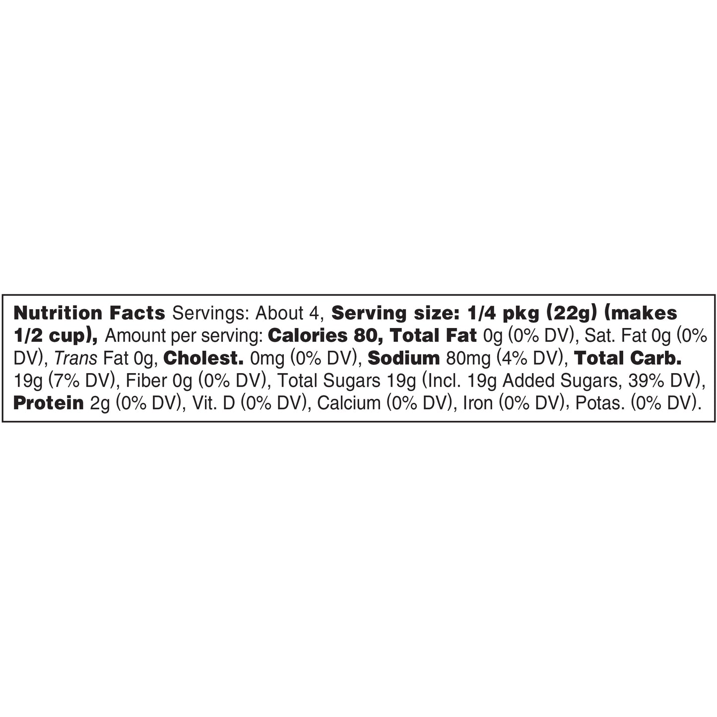 Jell-O Orange Instant Gelatin Mix, 3 oz Box