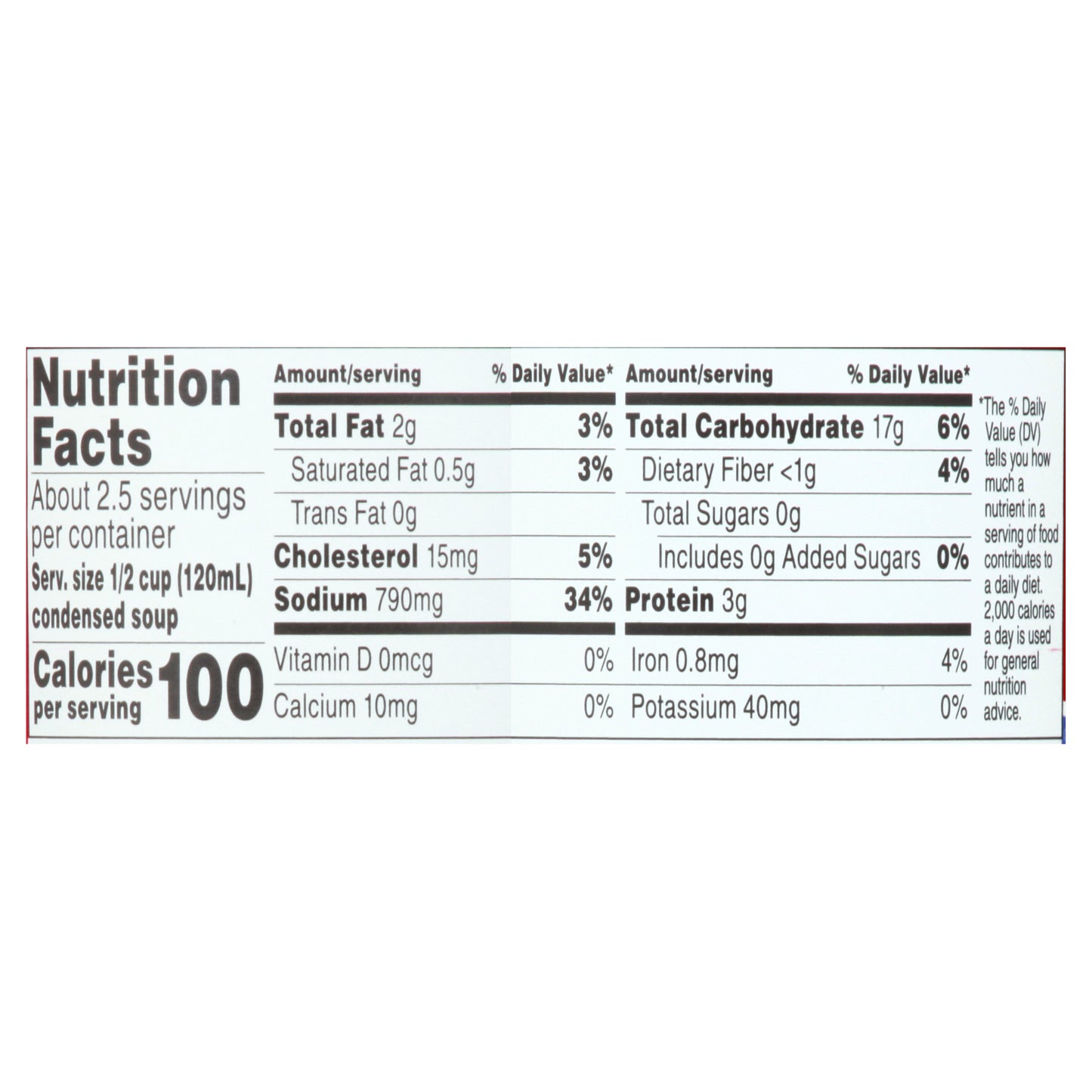 Campbell's Double Noodle Condensed Soup 10.5 oz