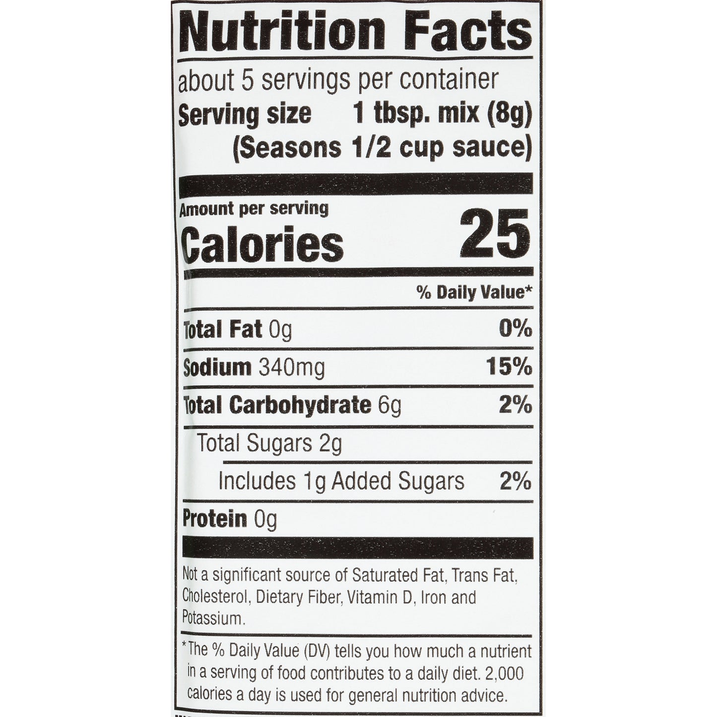 McCormick® Italian Mushroom Spaghetti Sauce Mix 1.5 oz. Packet