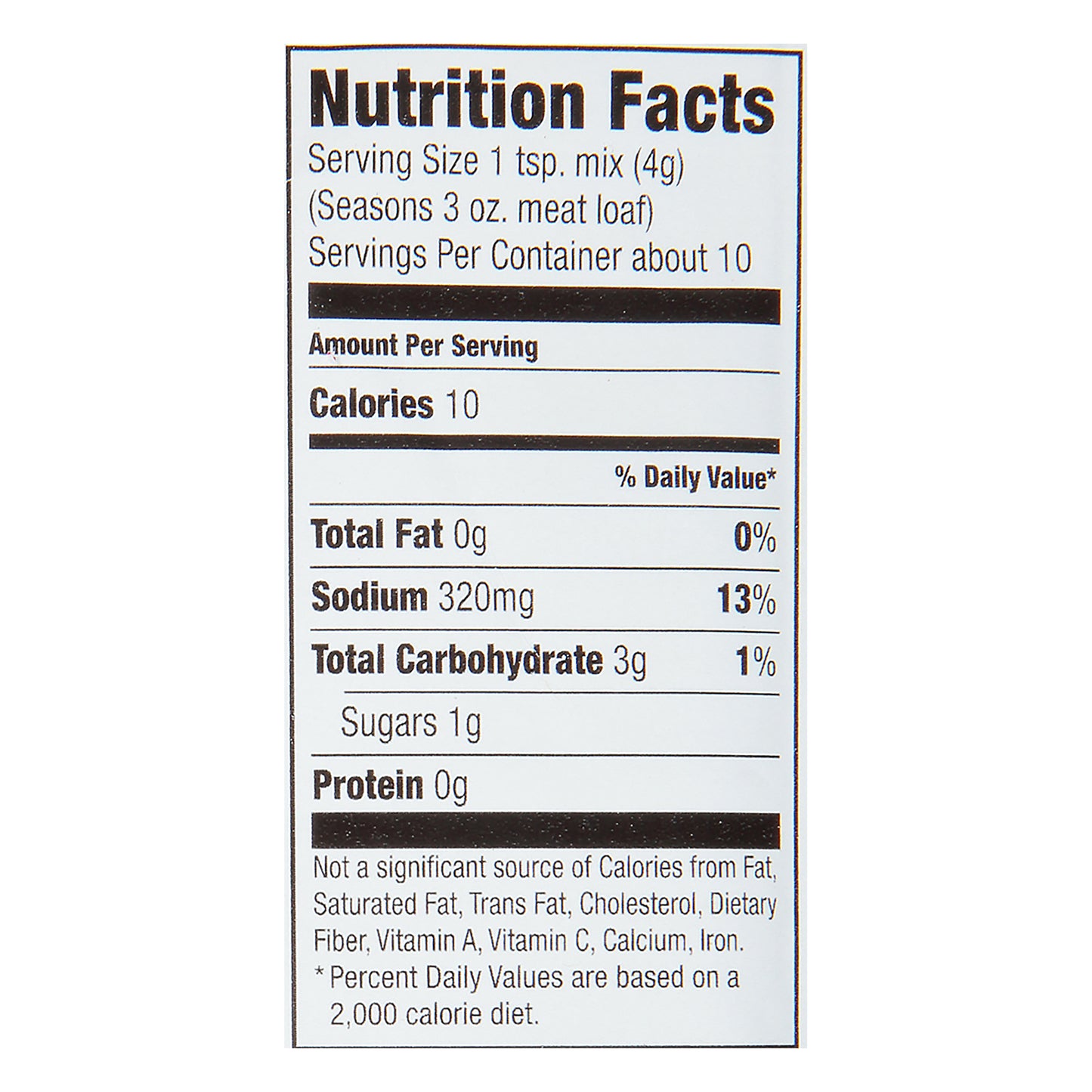 McCormick Meat Loaf Seasoning Mix 1.5 oz