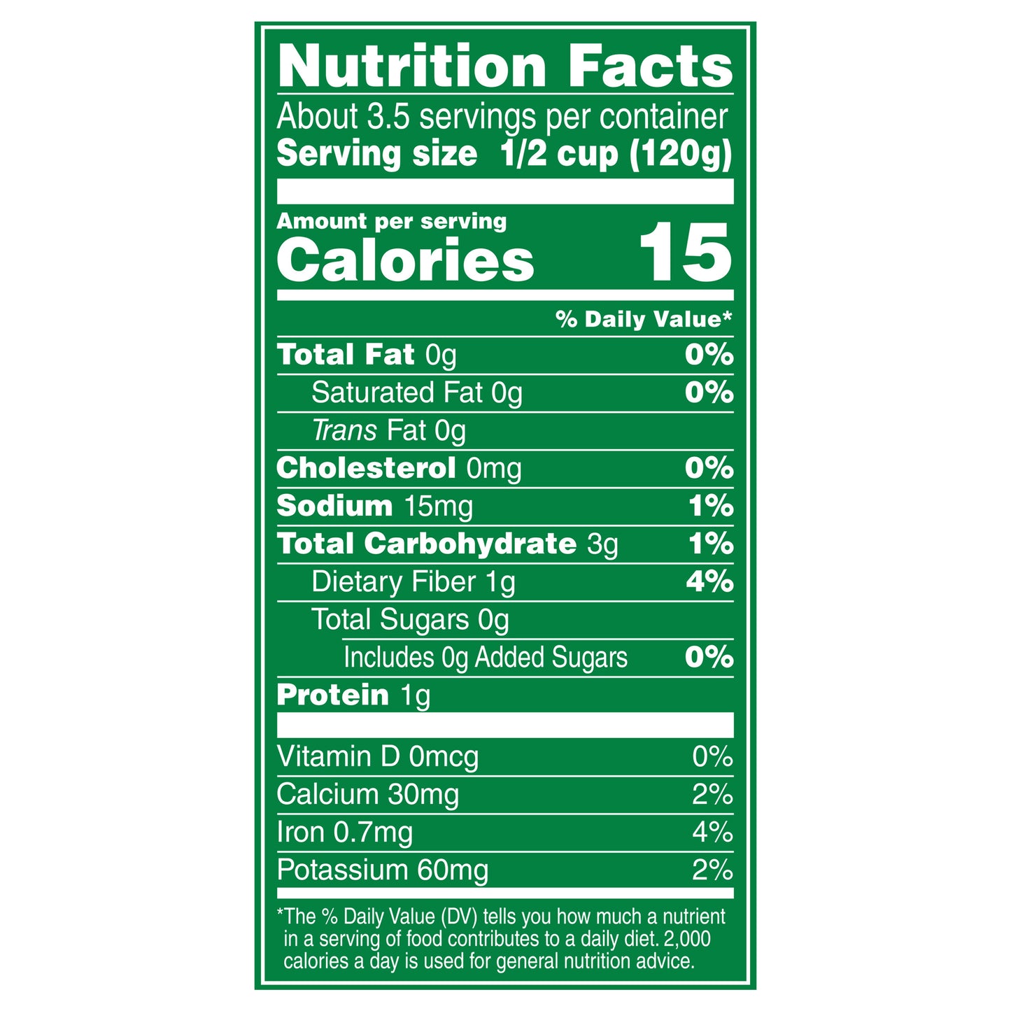 Del Monte No Salt Added Cut Green Beans 14.5 oz Can