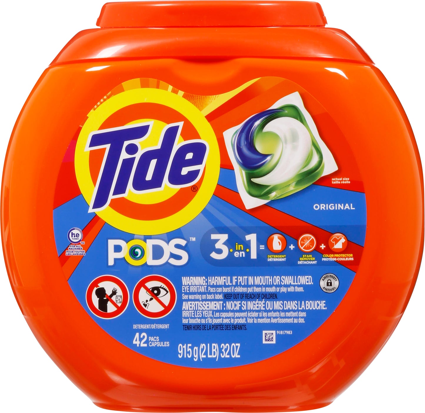 Tide Pods 3-in-1 Original Detergent 42 Pacs