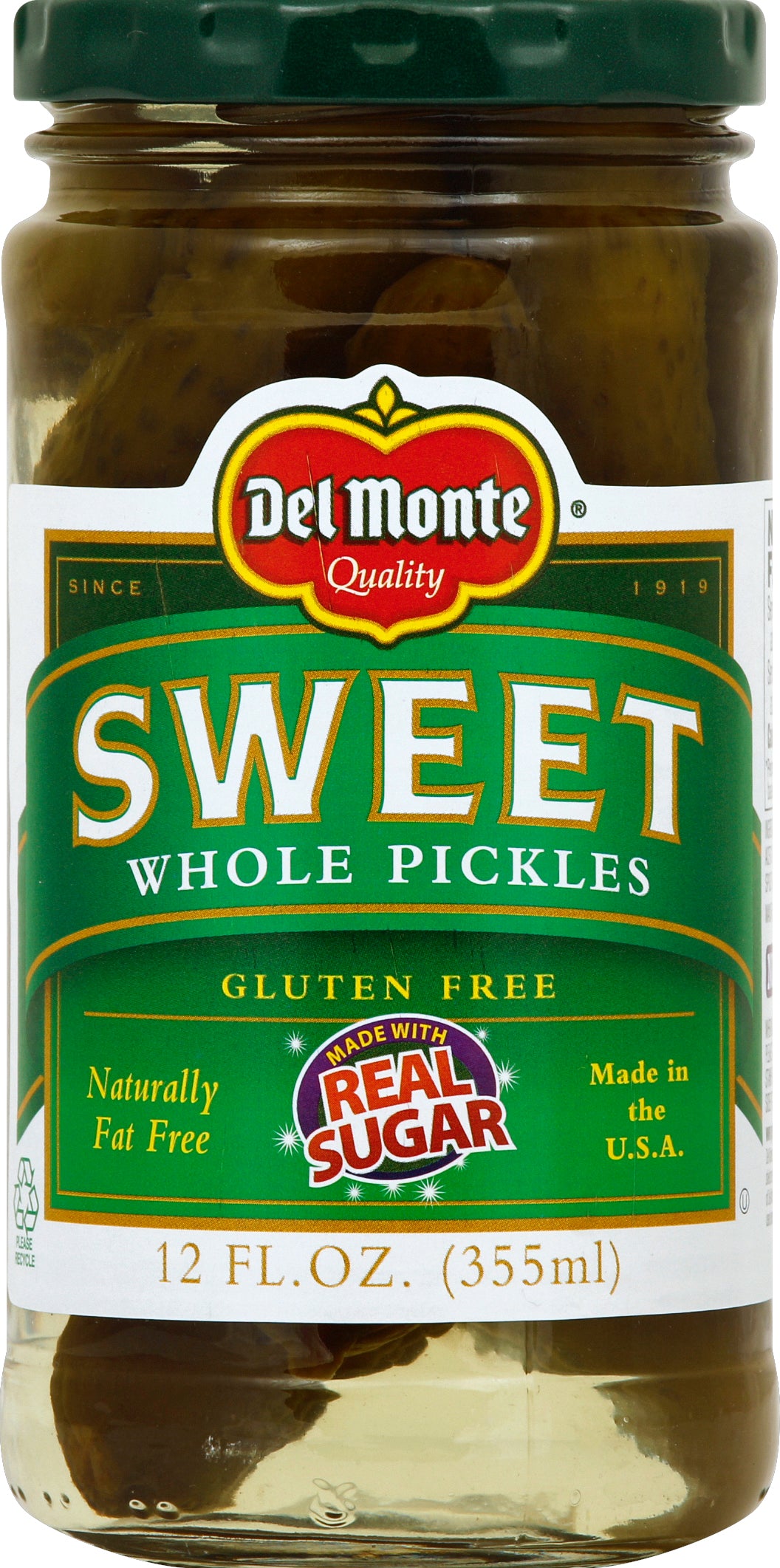 Del Monte Whole Pickles 12 oz
