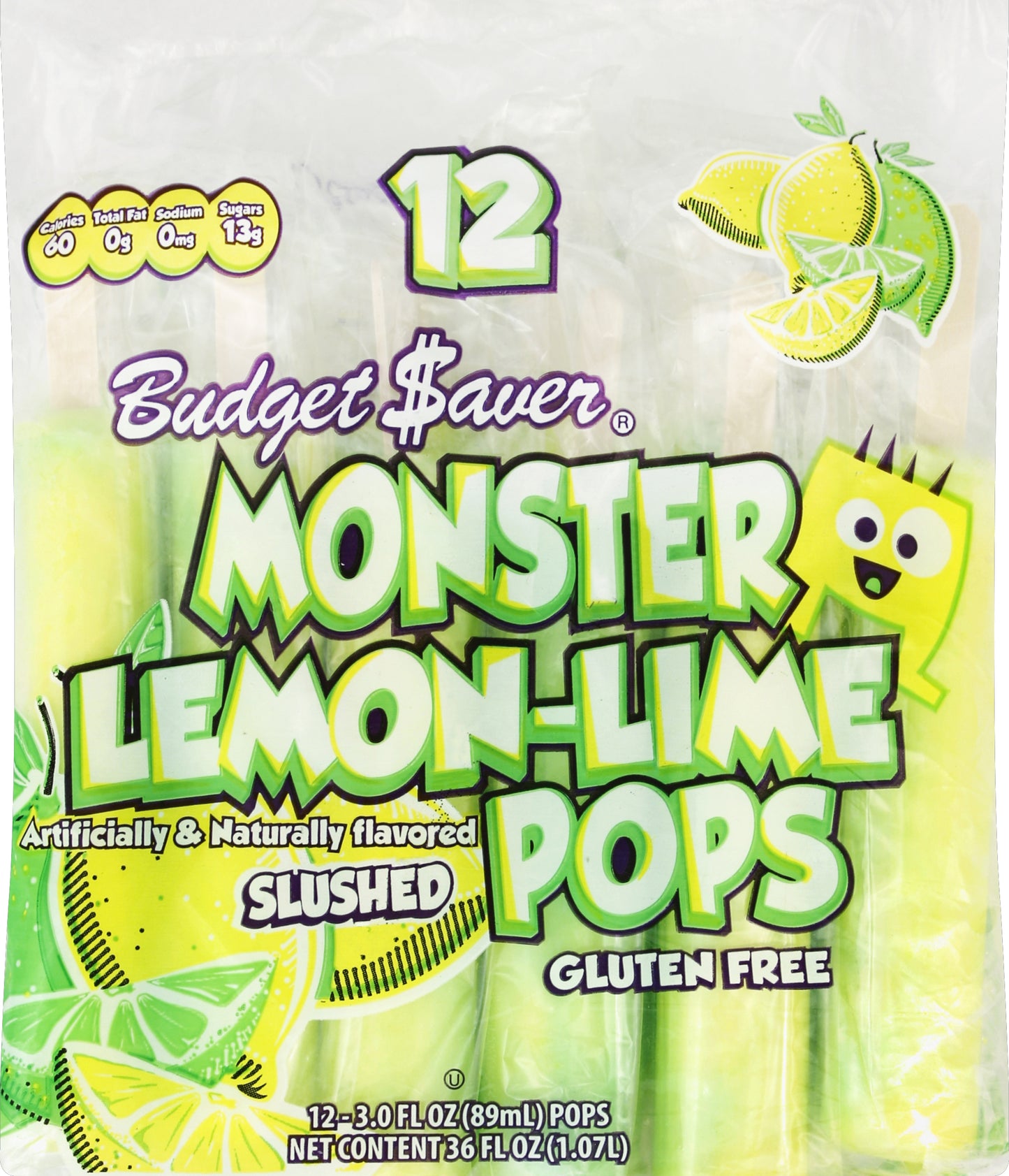 Budget Saver Monster Pops 12 ea