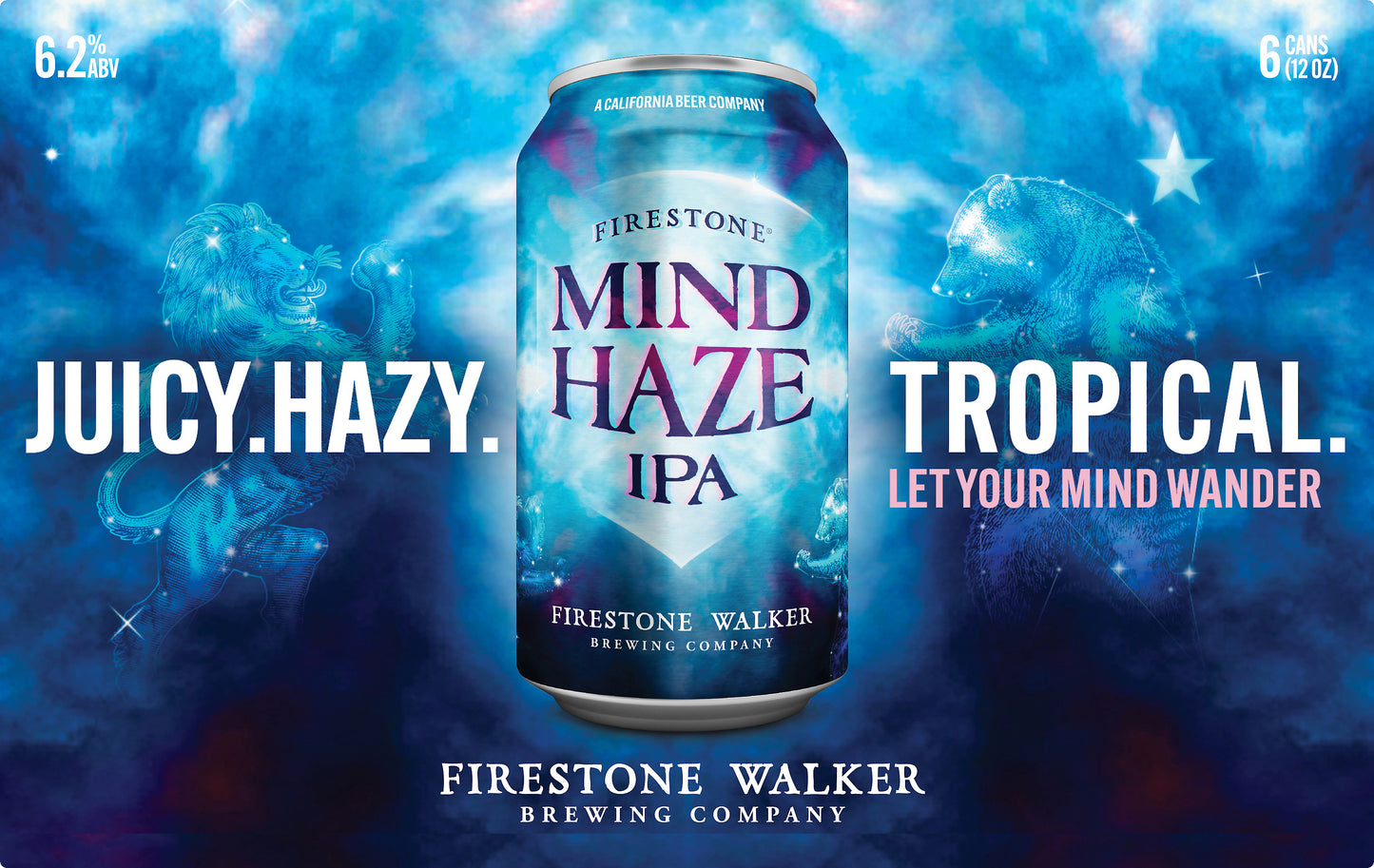 Firestone Walker 6 Pack IPA Mind Haze Beer 6 ea