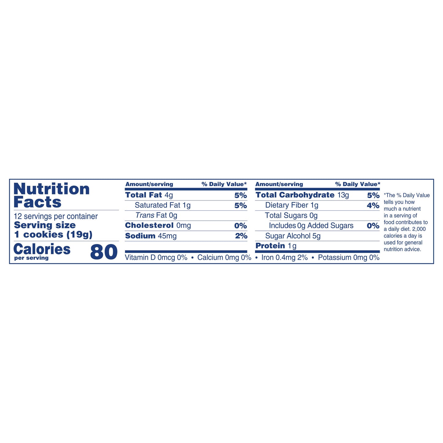 Voortman Bakery Sugar Free Oatmeal Cookies 8 oz