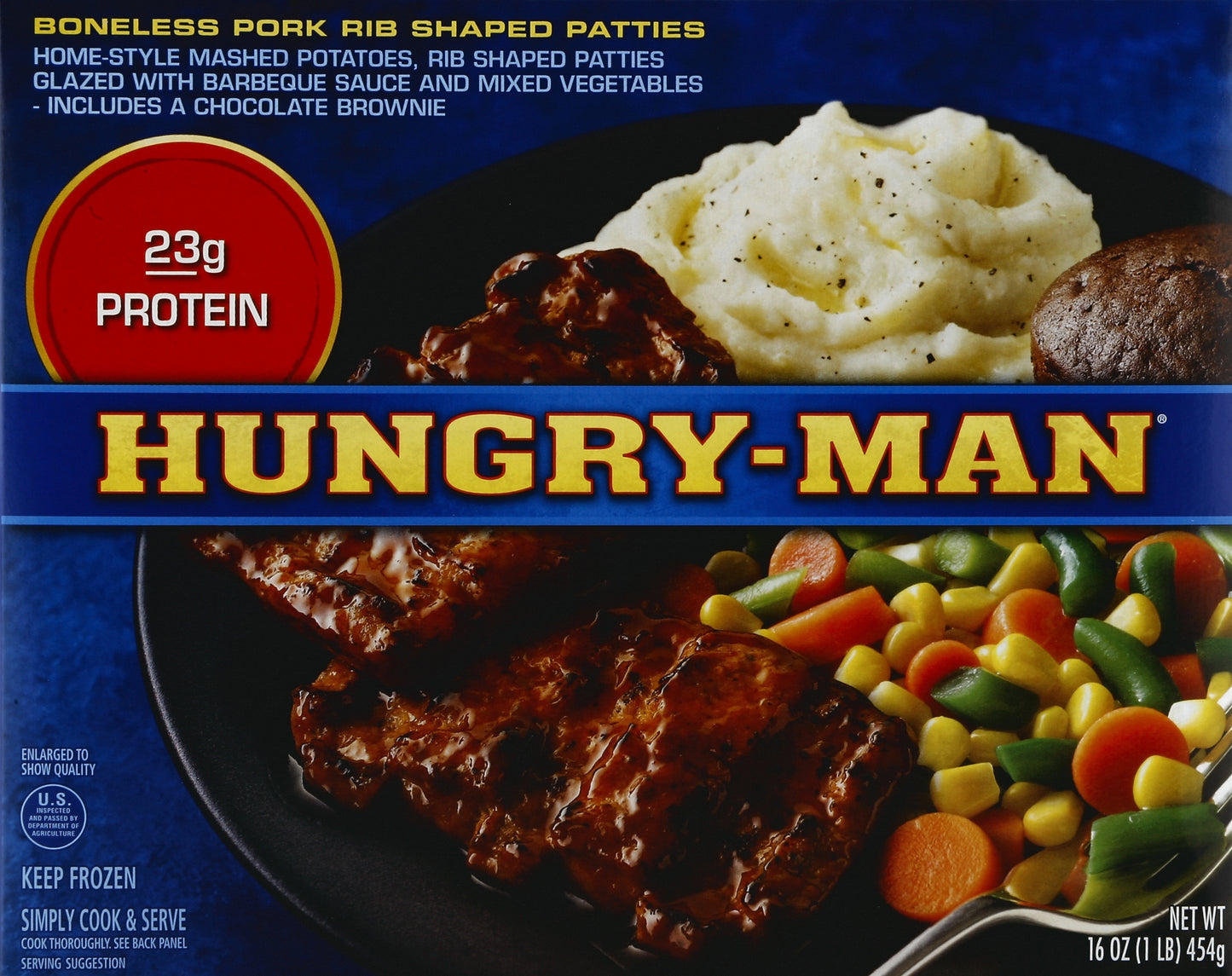 Hungry-Man Boneless Pork Rib 16 oz