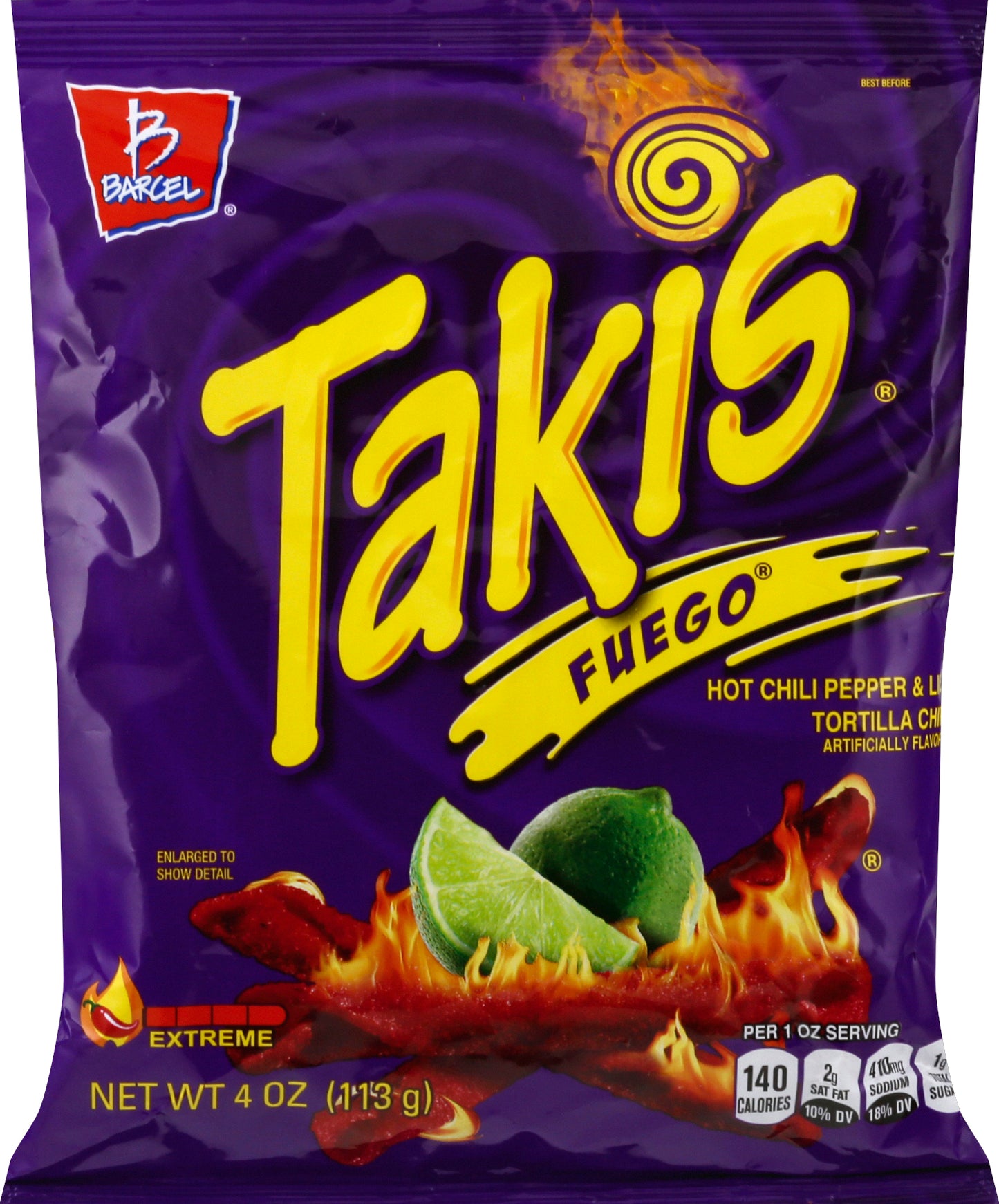 Takis Tortilla Chips 4 oz