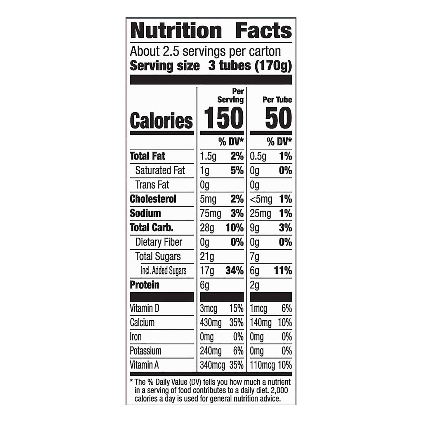 Go-Gurt Low Fat Tubes Strawberry Yogurt 8 ea