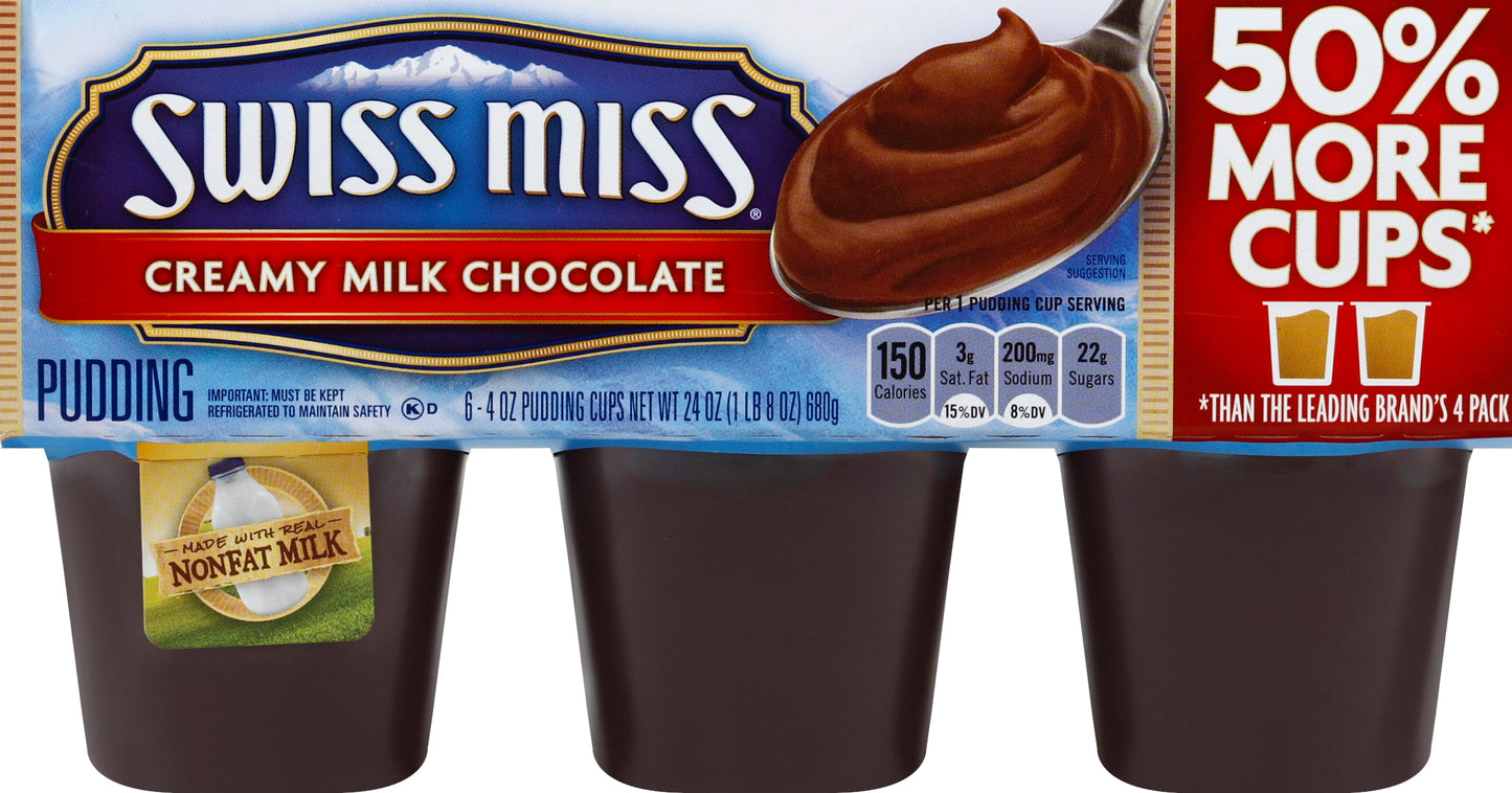 Swiss Miss Pudding 6 ea