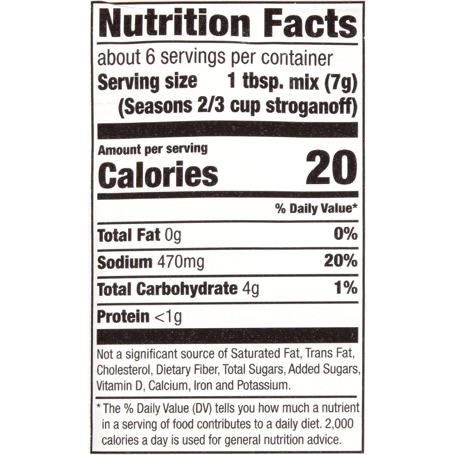 McCormick® Beef Stroganoff Seasoning Mix 1.5 oz. Packet