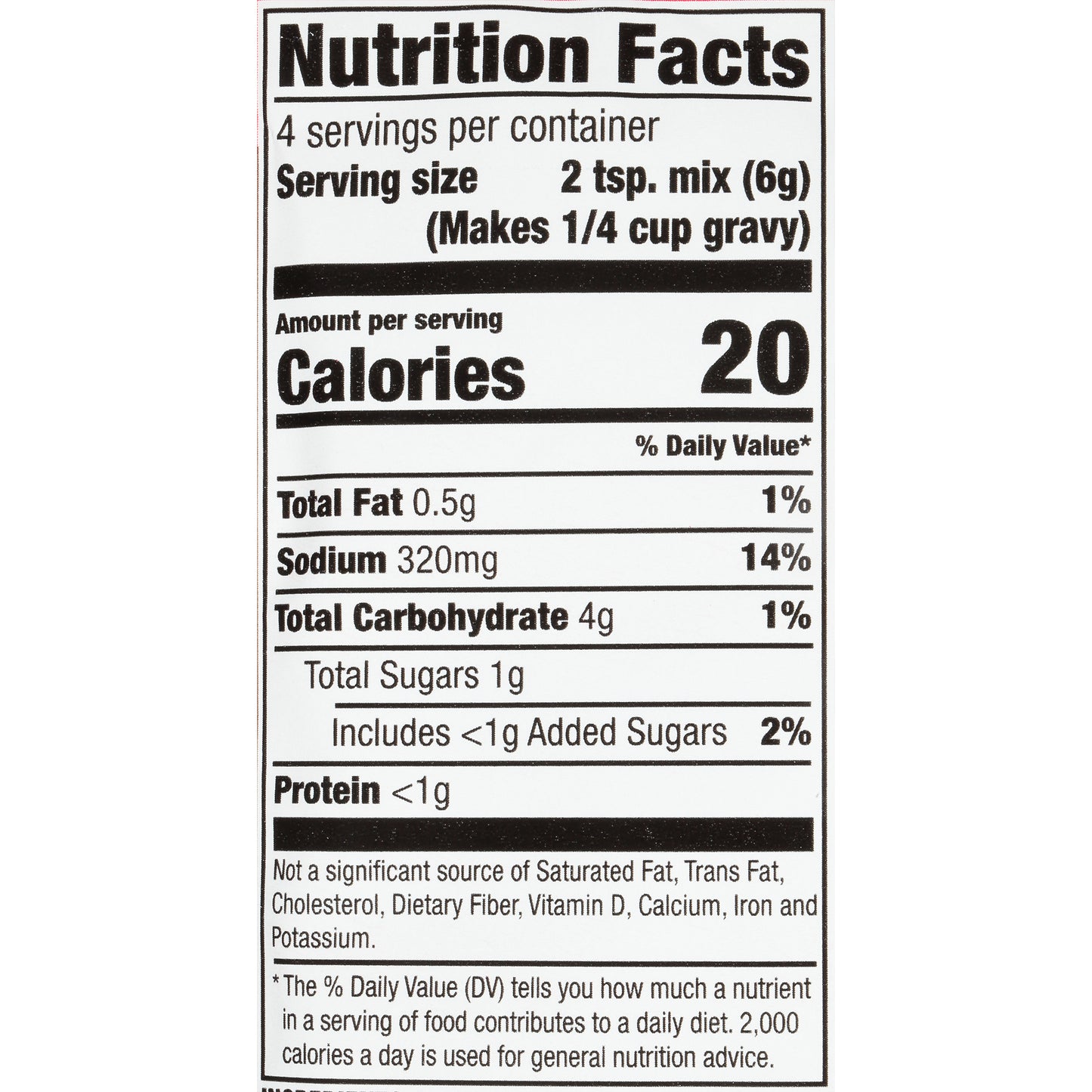 McCormick® Chicken Gravy Mix 0.87 oz. Packet