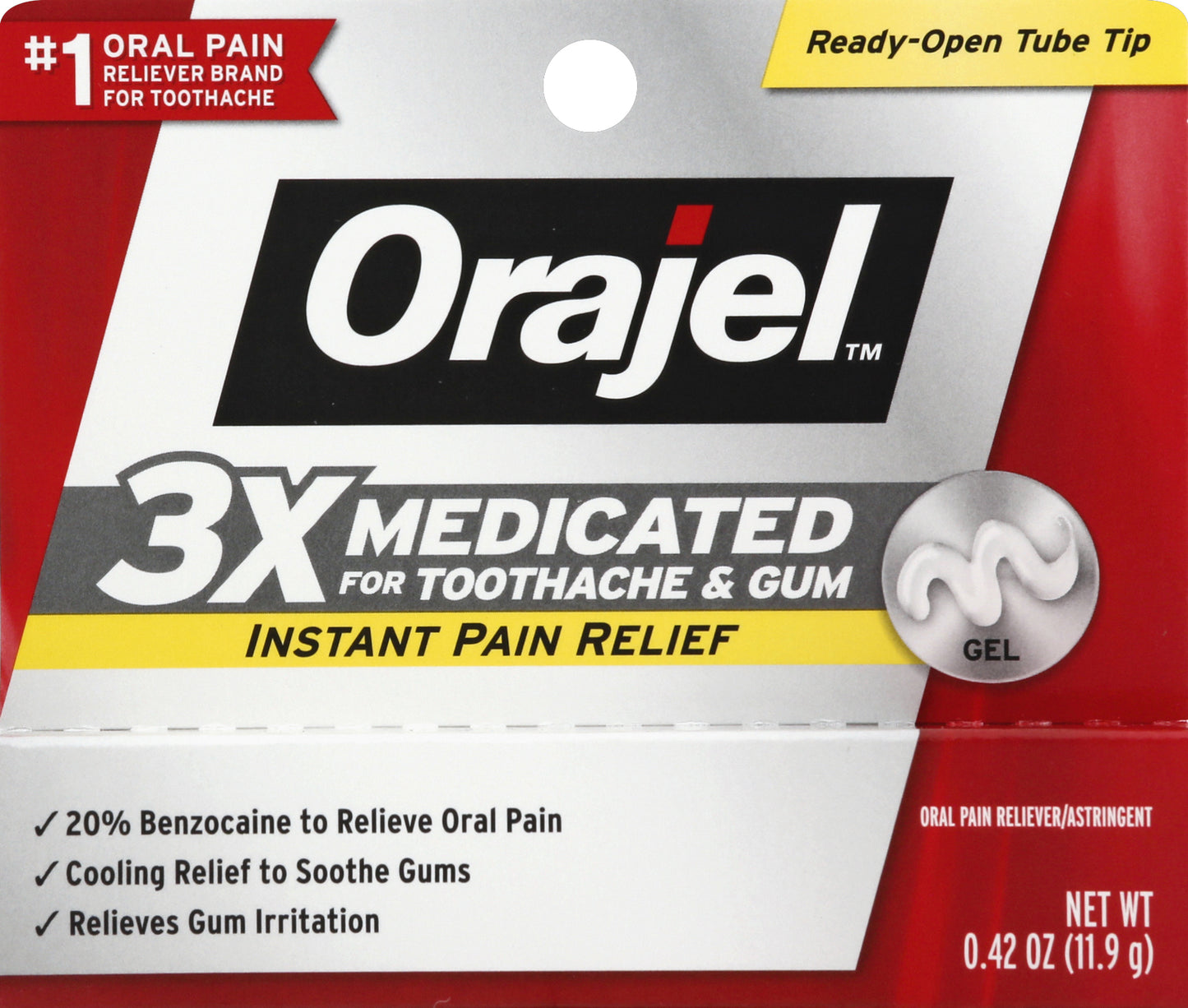 Orajel Oral Pain Reliever/Astringent 0.42 oz