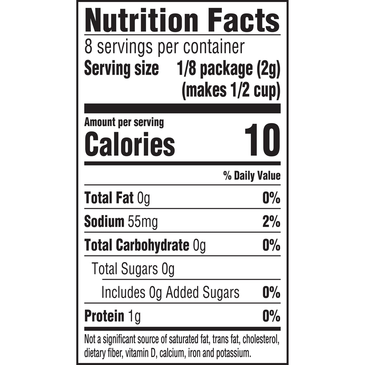 Jell-O Sugar Free Orange Instant Gelatin Mix, 0.6 oz Box