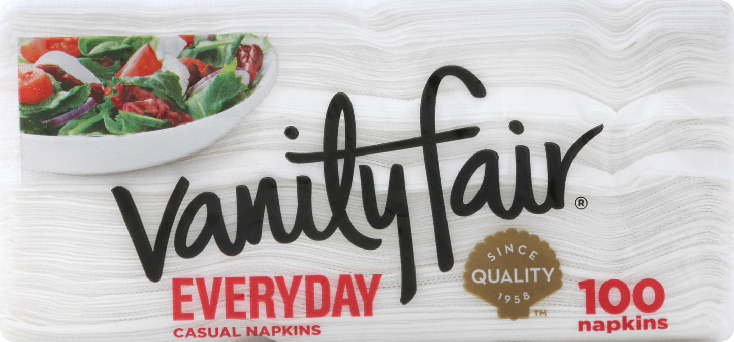 Vanity Fair Everyday Casual 2-Ply Napkins 100 ea