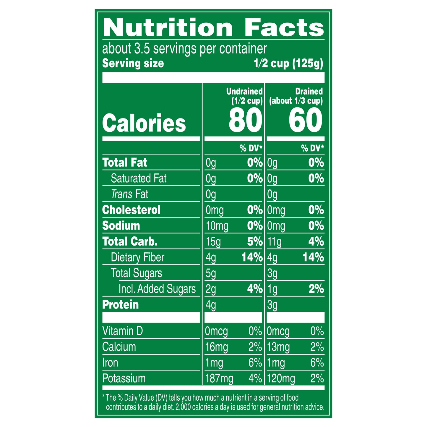 Del Monte No Salt Added Sweet Peas 15 oz Can