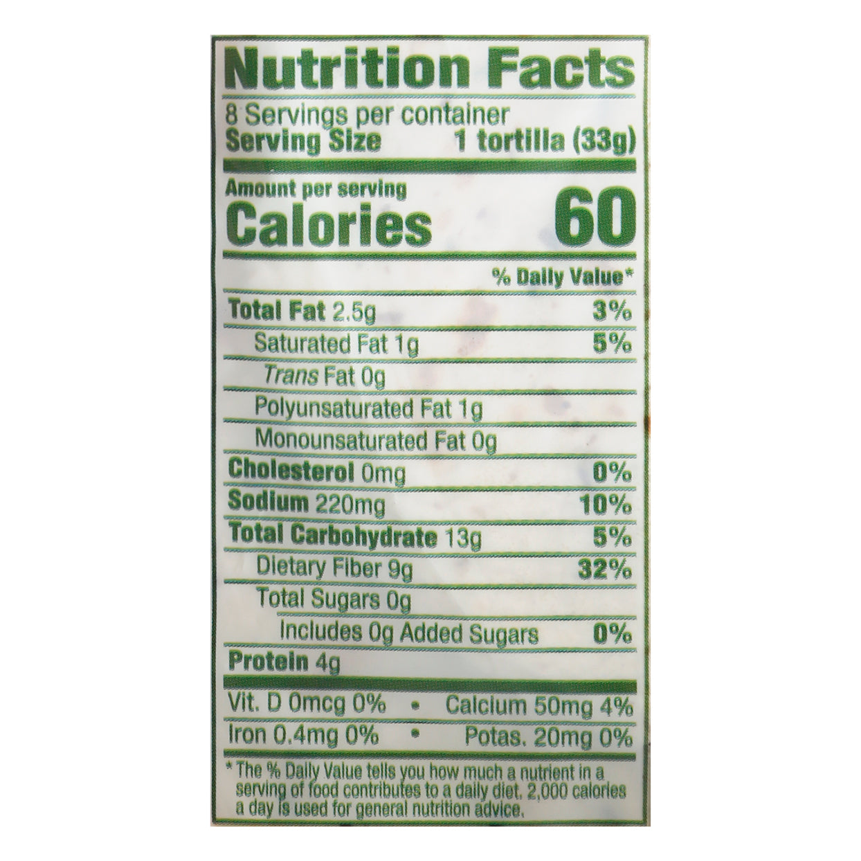 Guerrero Nutri-Ricas Carb Watch Flour Tortillas With Flaxseed 8 ea