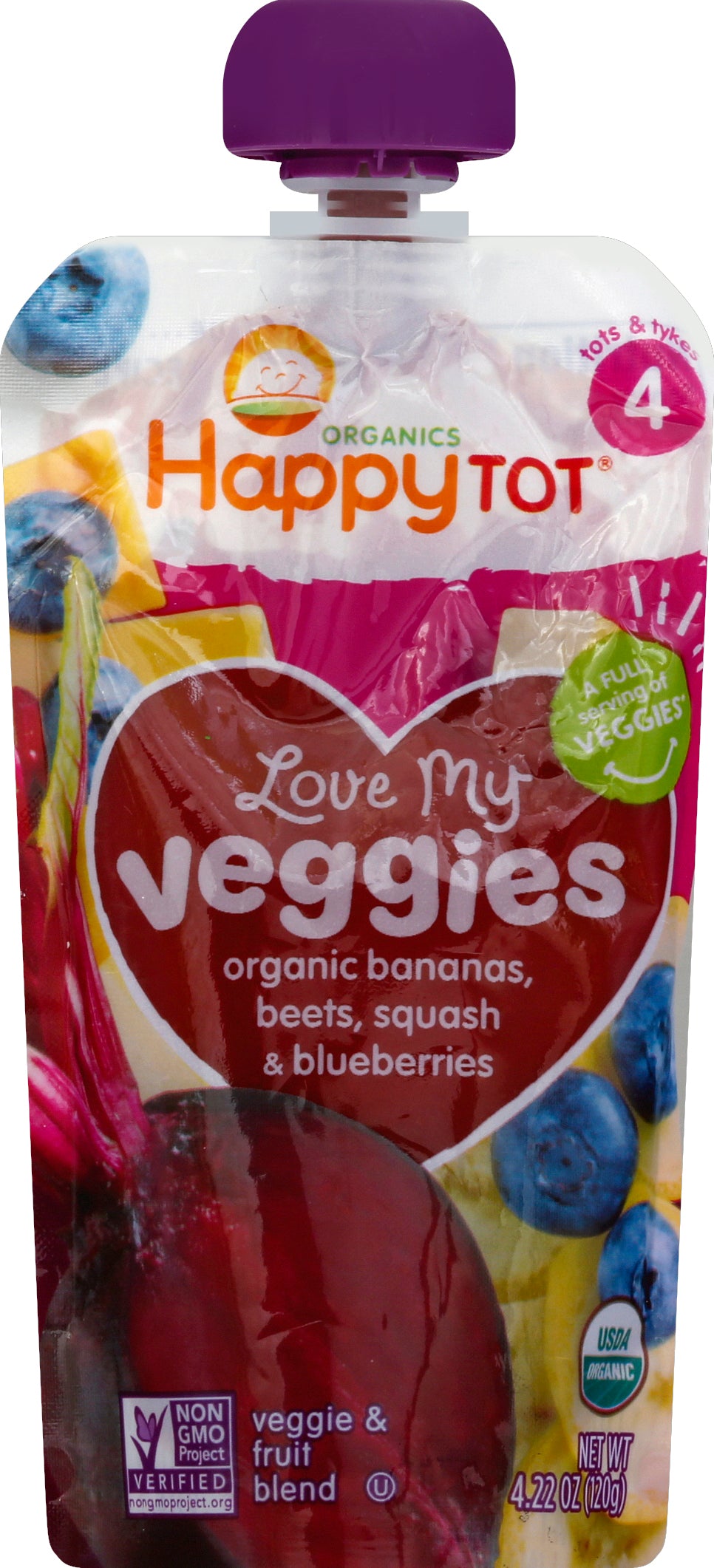 Happy Tot Love My Veggies 4.22 oz