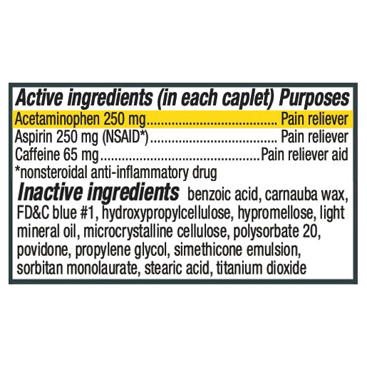 Excedrin Migraine Caplets for Migraine Headache Relief - 24 count