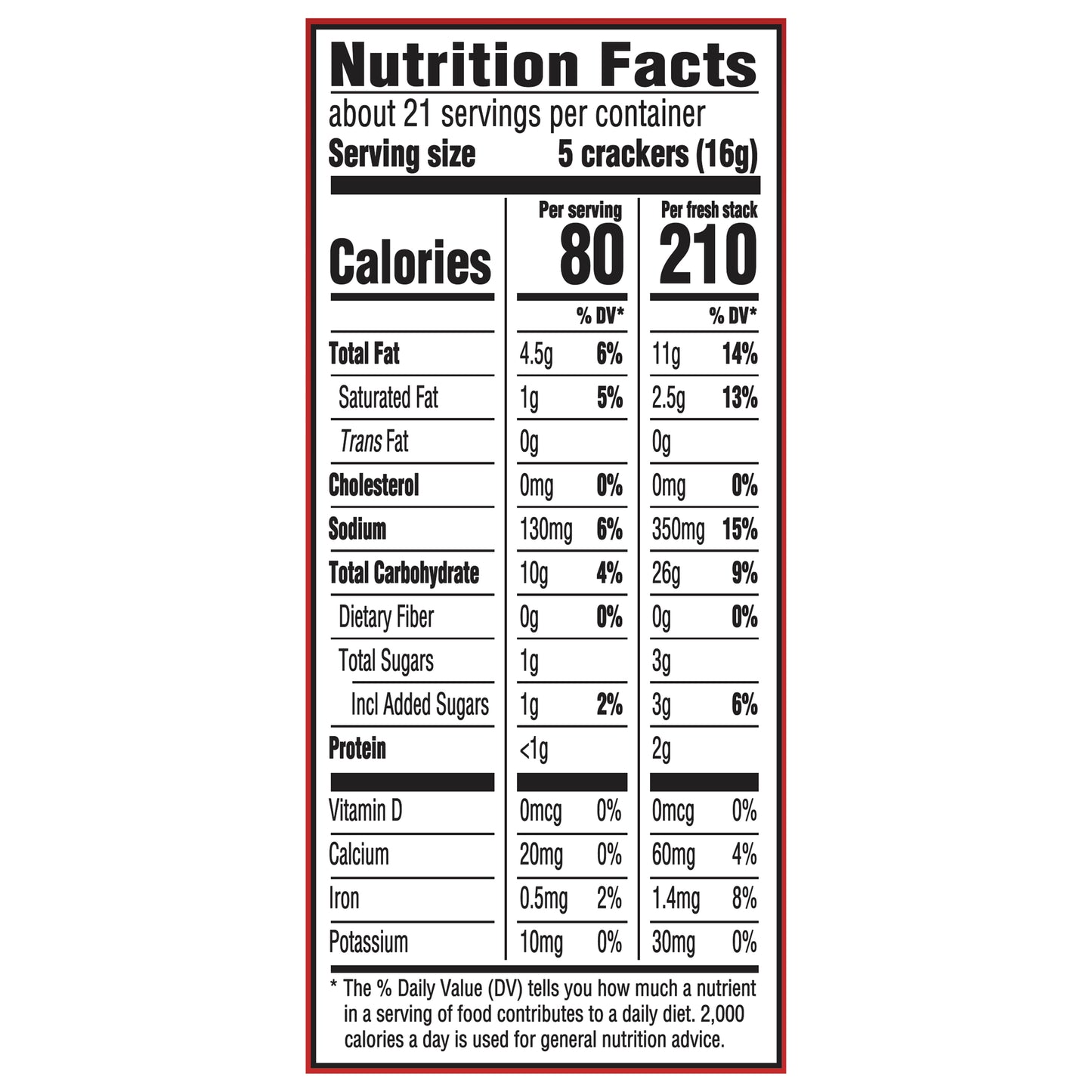 MONDELEZ GLOBAL LLC (SNACKS US) Ritz Crackers Original 8 Pack Fresh Stack Carton 581265 BE Update 11