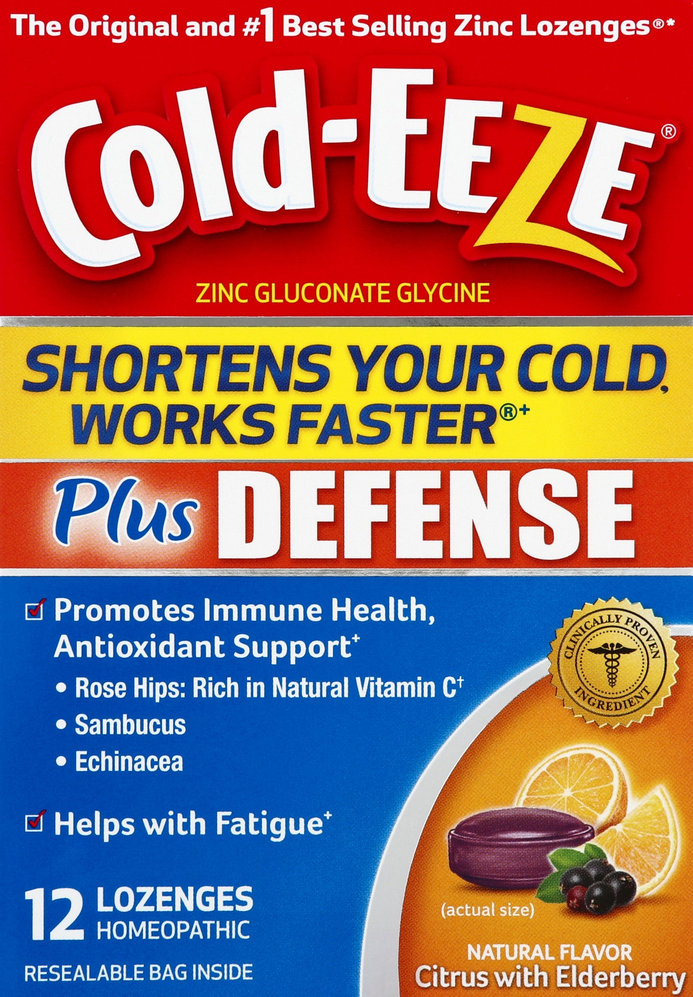 Cold-Eeze Zinc Lozenge 12 ea