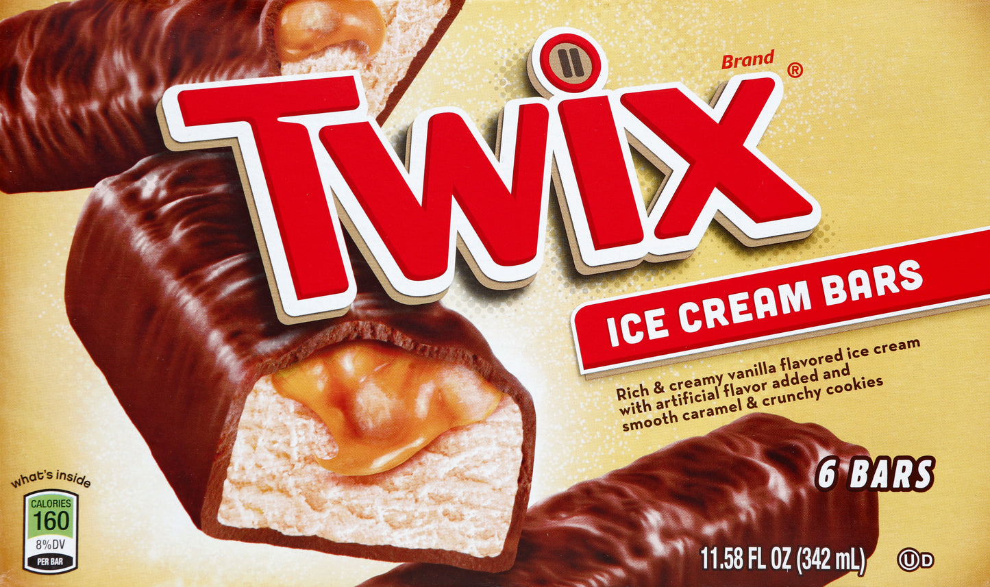 Twix Ice Cream Bars 6 ea