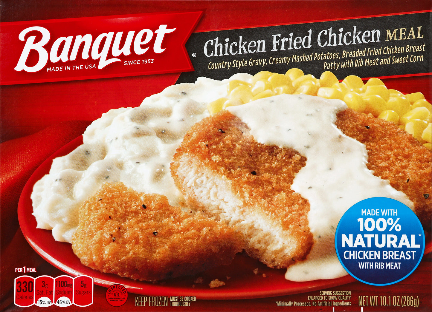 Banquet Chicken Fried Chicken Meal 10.1 oz