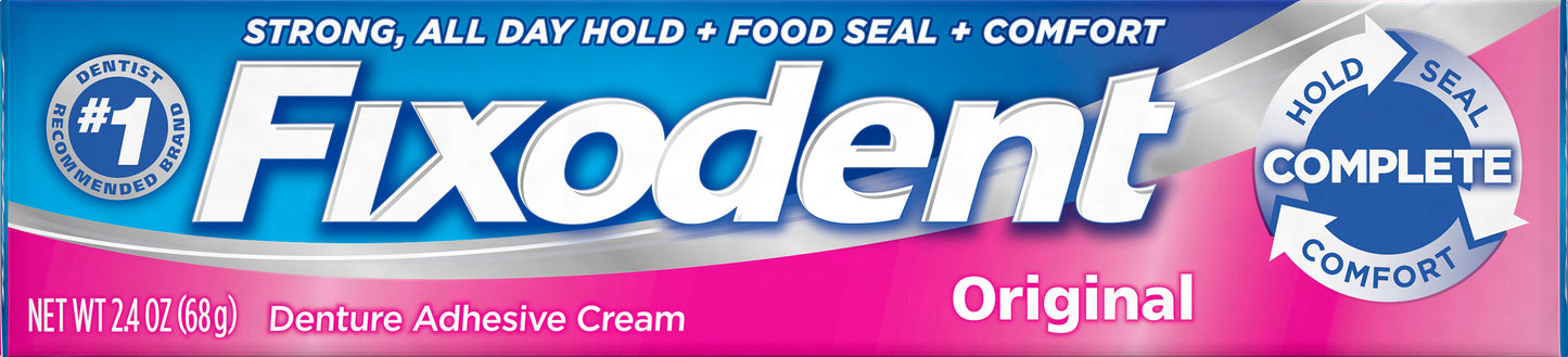 Fixodent Denture Original Adhesive Cream 2.4 oz